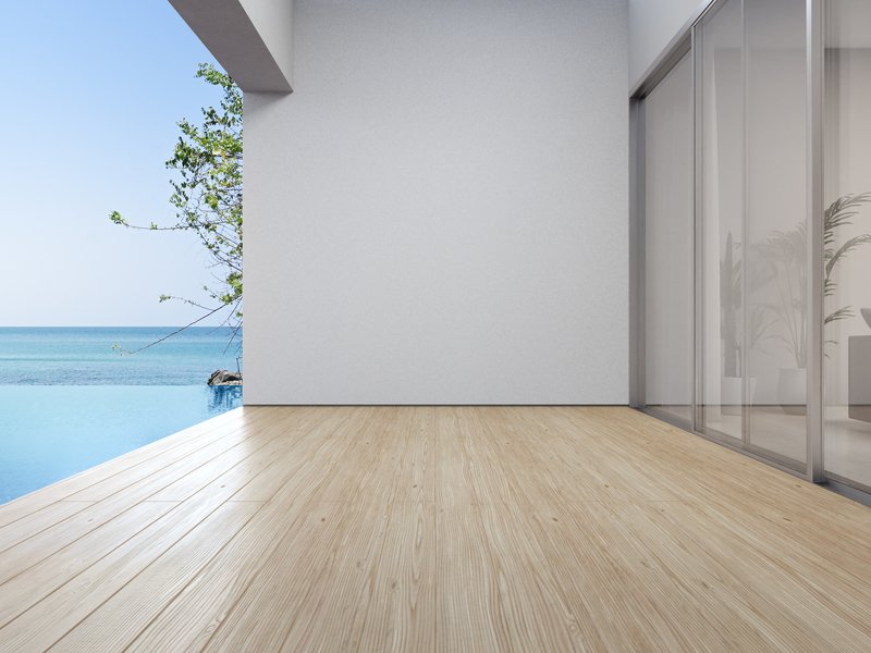 patio leading out to backyard pool